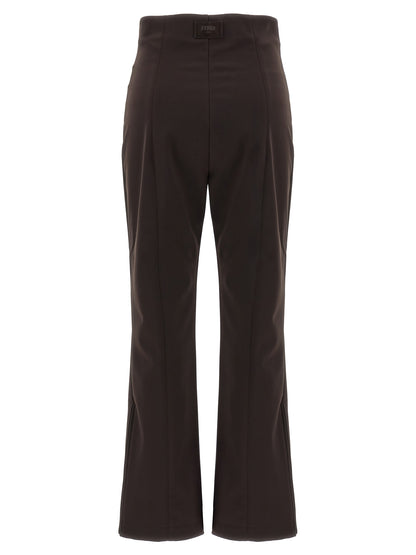 Pantalon de sport Fendi marron en polyamide