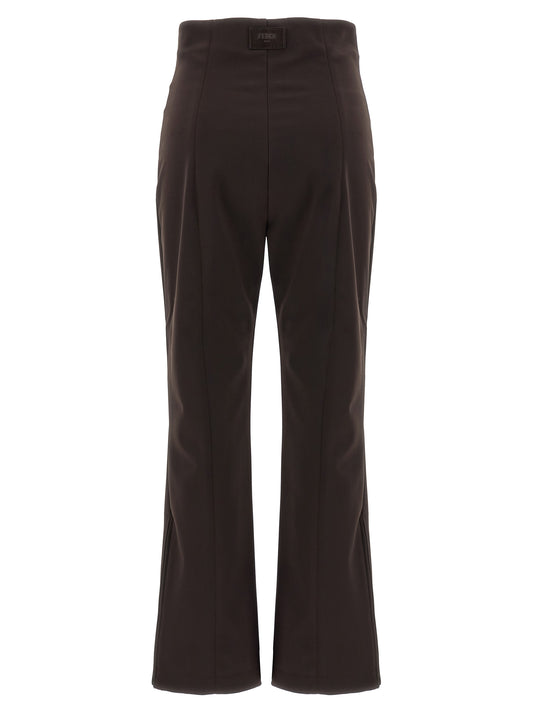 Pantalones deportivos Fendi de poliamida marrón