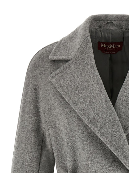 Abrigo Max Mara de Cachemir Gris