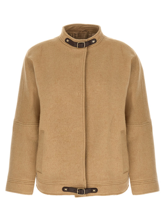 Bomber Max Mara beige de cachemir
