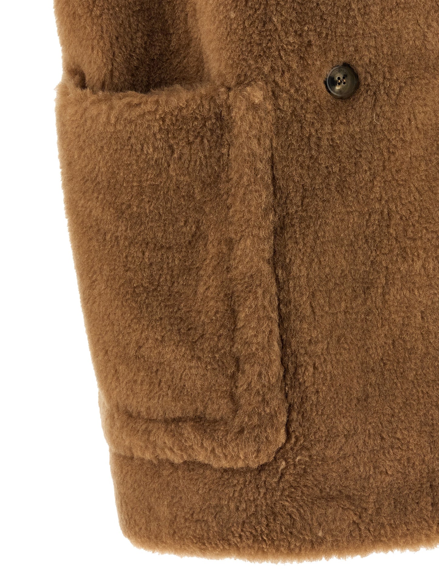 Max Mara Chaleco de lana sin mangas color beige