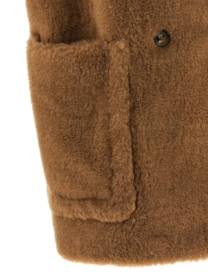 Max Mara Chaleco de lana sin mangas color beige