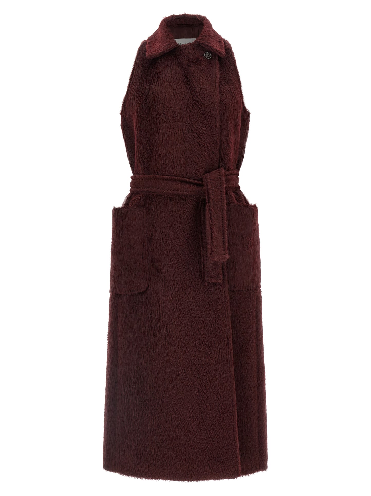 Abrigo de lana burdeos Max Mara
