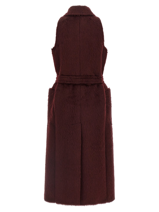 Abrigo de lana burdeos Max Mara