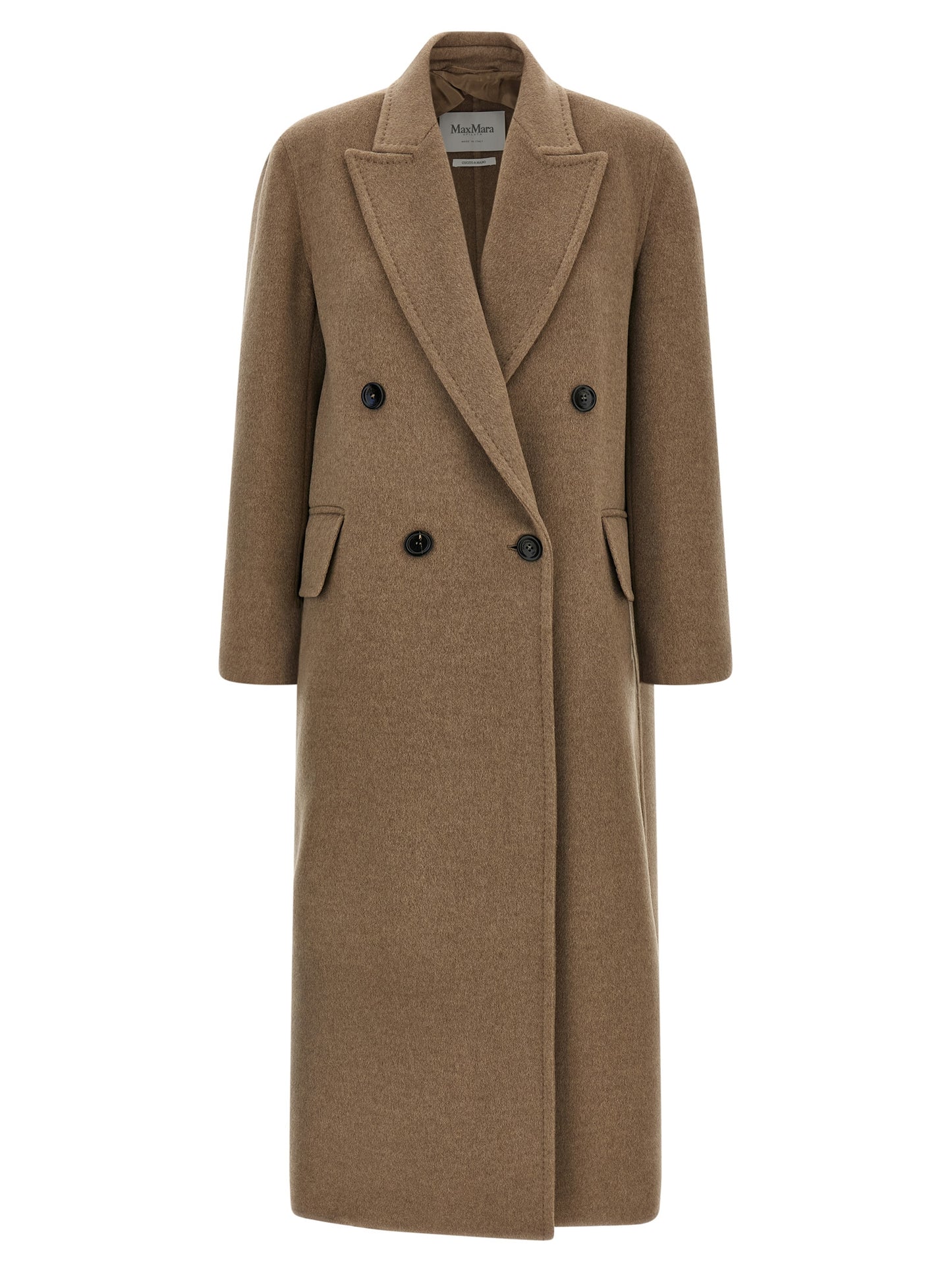 Abrigo Max Mara de cachemir beige
