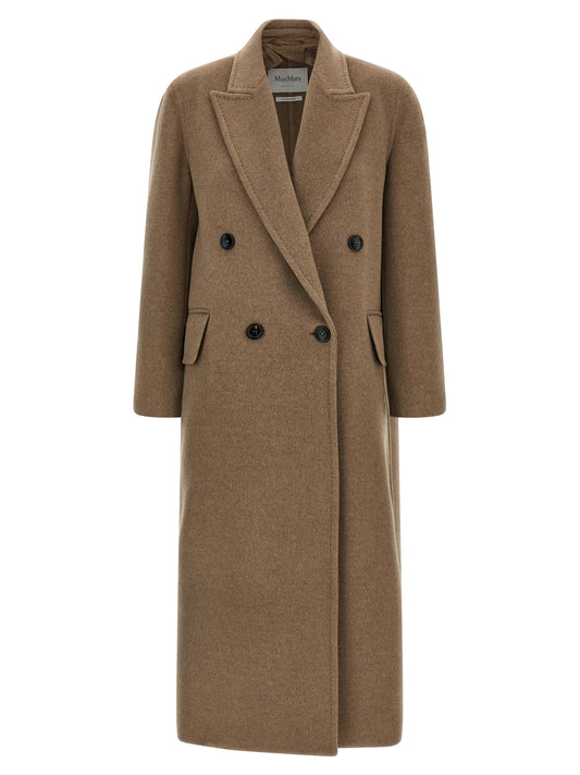 Abrigo Max Mara de cachemir beige