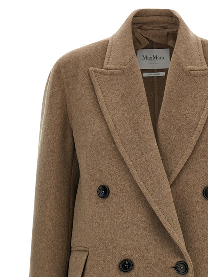 Abrigo Max Mara de cachemir beige