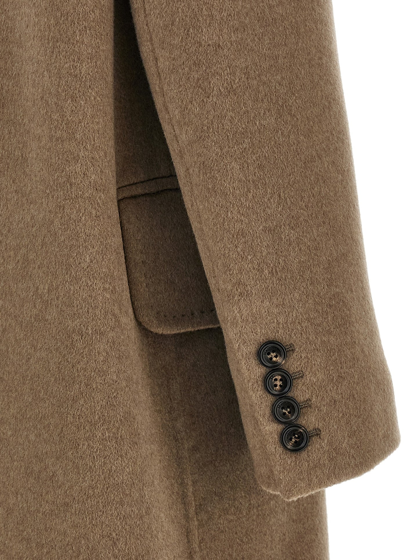 Abrigo Max Mara de cachemir beige