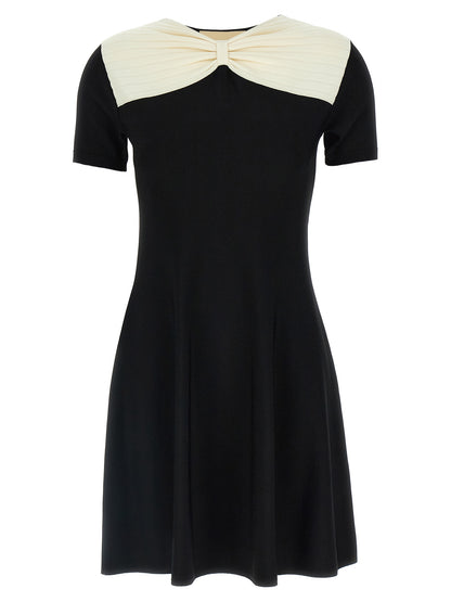 Robe courte noire en viscose Valentino Garavani