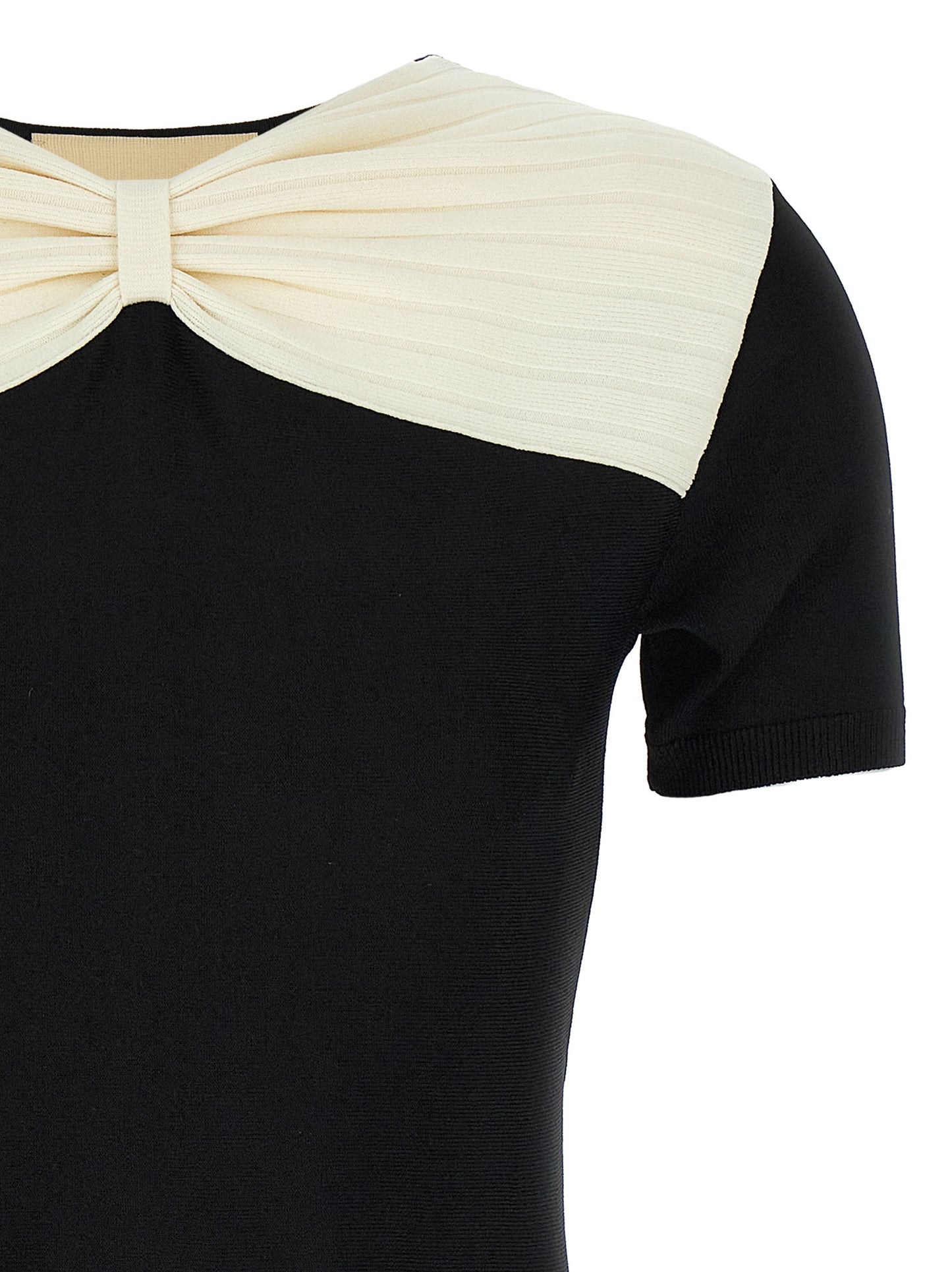 Robe courte noire en viscose Valentino Garavani
