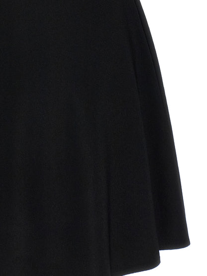 Robe courte noire en viscose Valentino Garavani