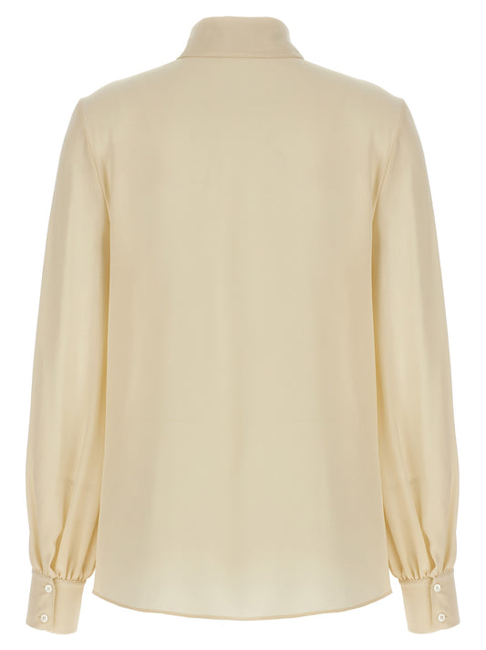 Chemisier en soie beige Valentino Garavani