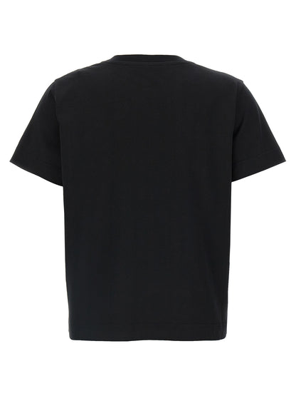 Givenchy Camiseta Negra De Algodón - Corte Contemporáneo