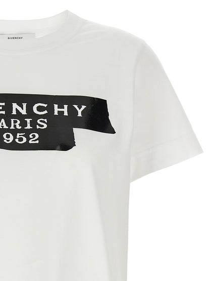 T-shirt bicolore en coton Givenchy