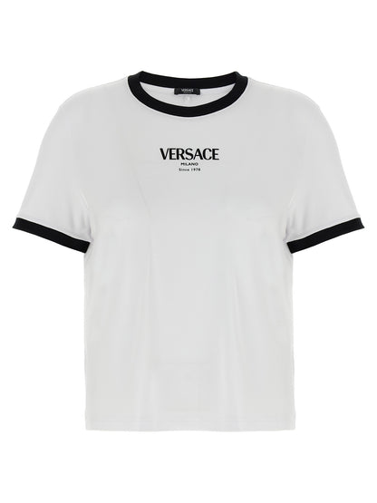 Camiseta de viscosa bicolor de Versace