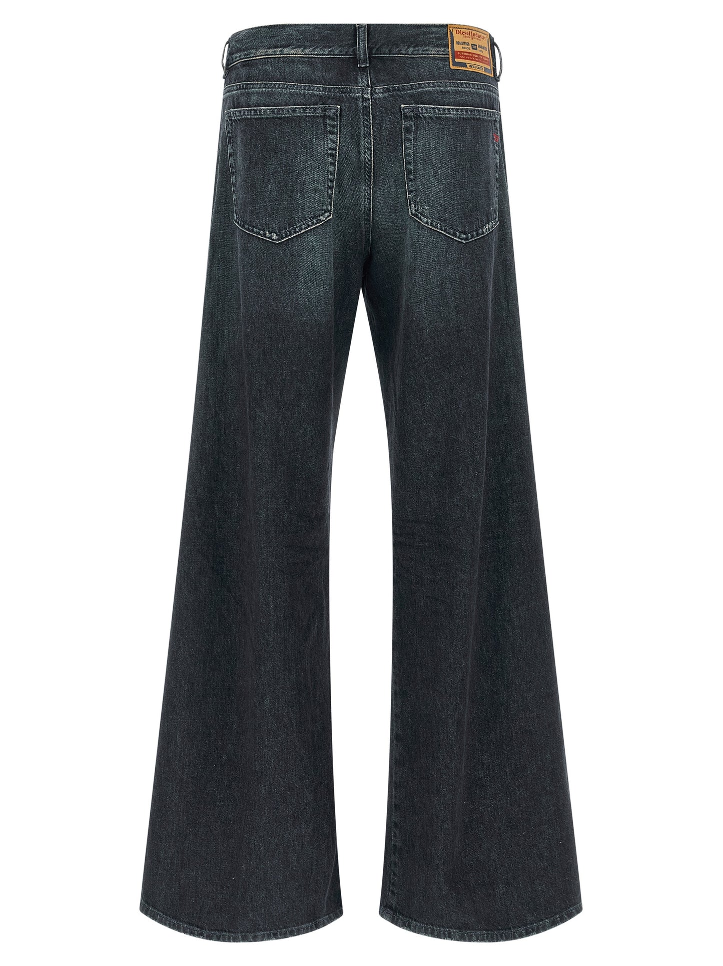 Jeans acampanados Diesel de algodón azul