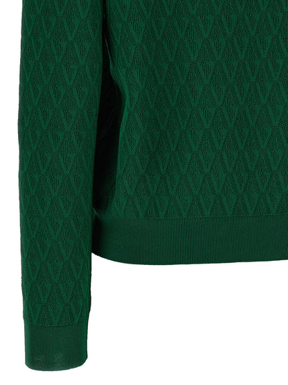 Cárdigan bicolor de viscosa de Versace