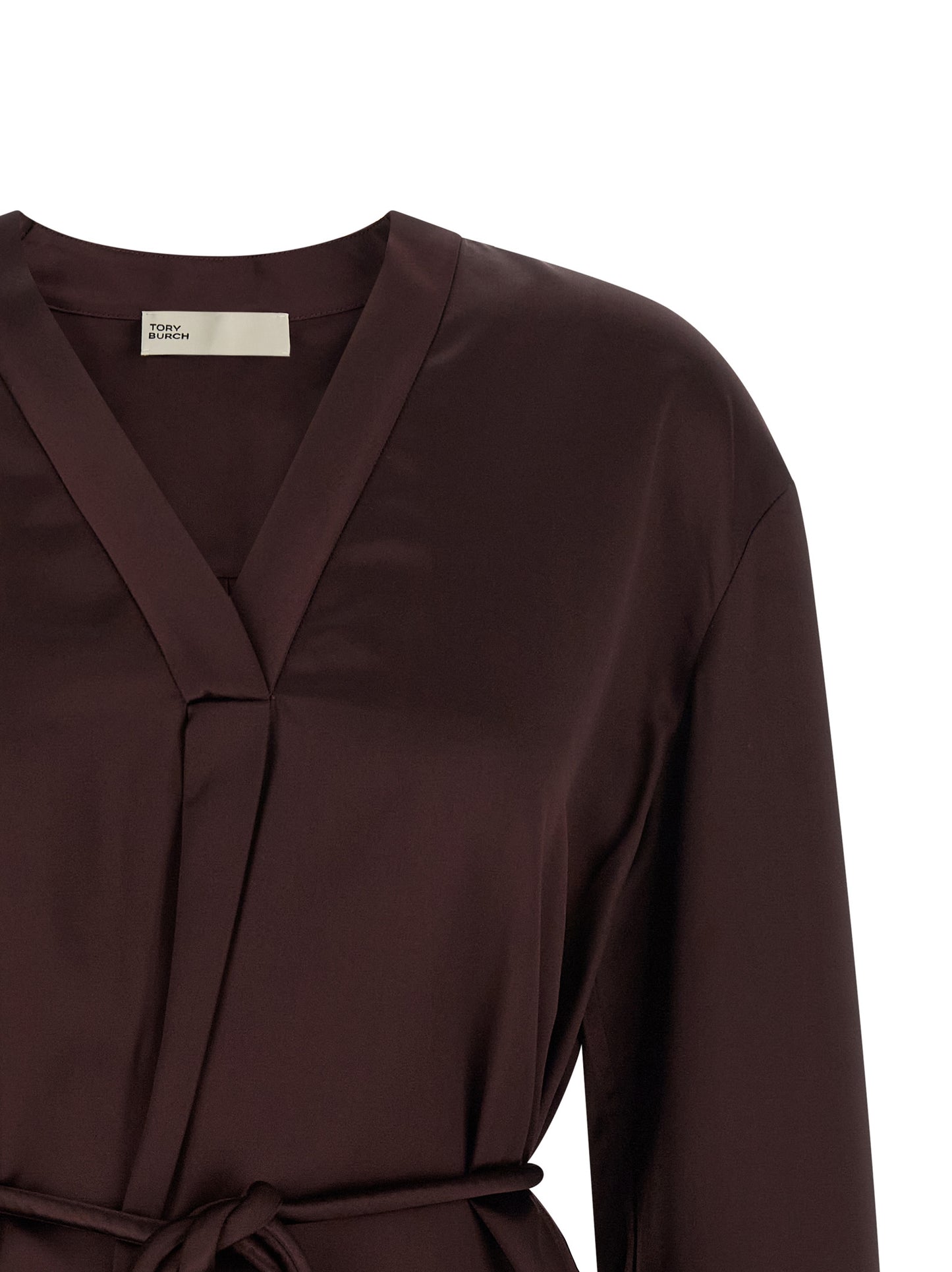 Blusa Tory Burch de viscosa color burdeos
