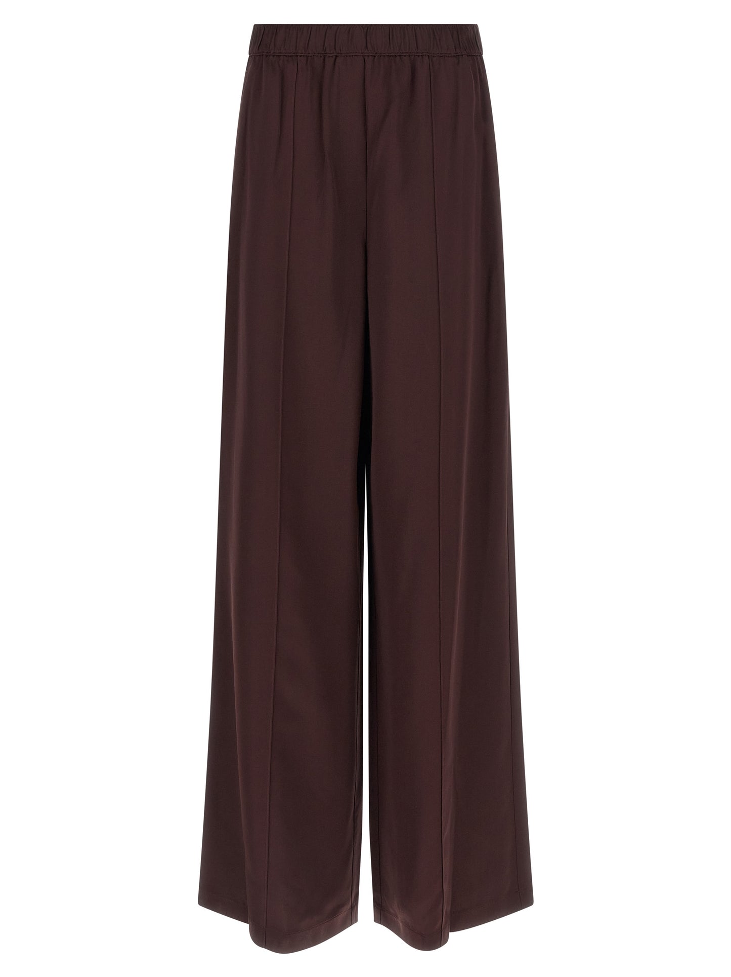 Pantalones informales de viscosa burdeos Tory Burch
