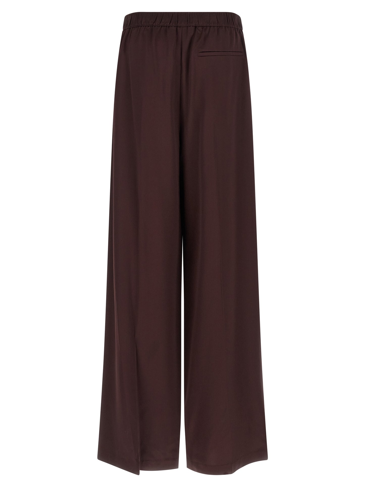 Pantalones informales de viscosa burdeos Tory Burch