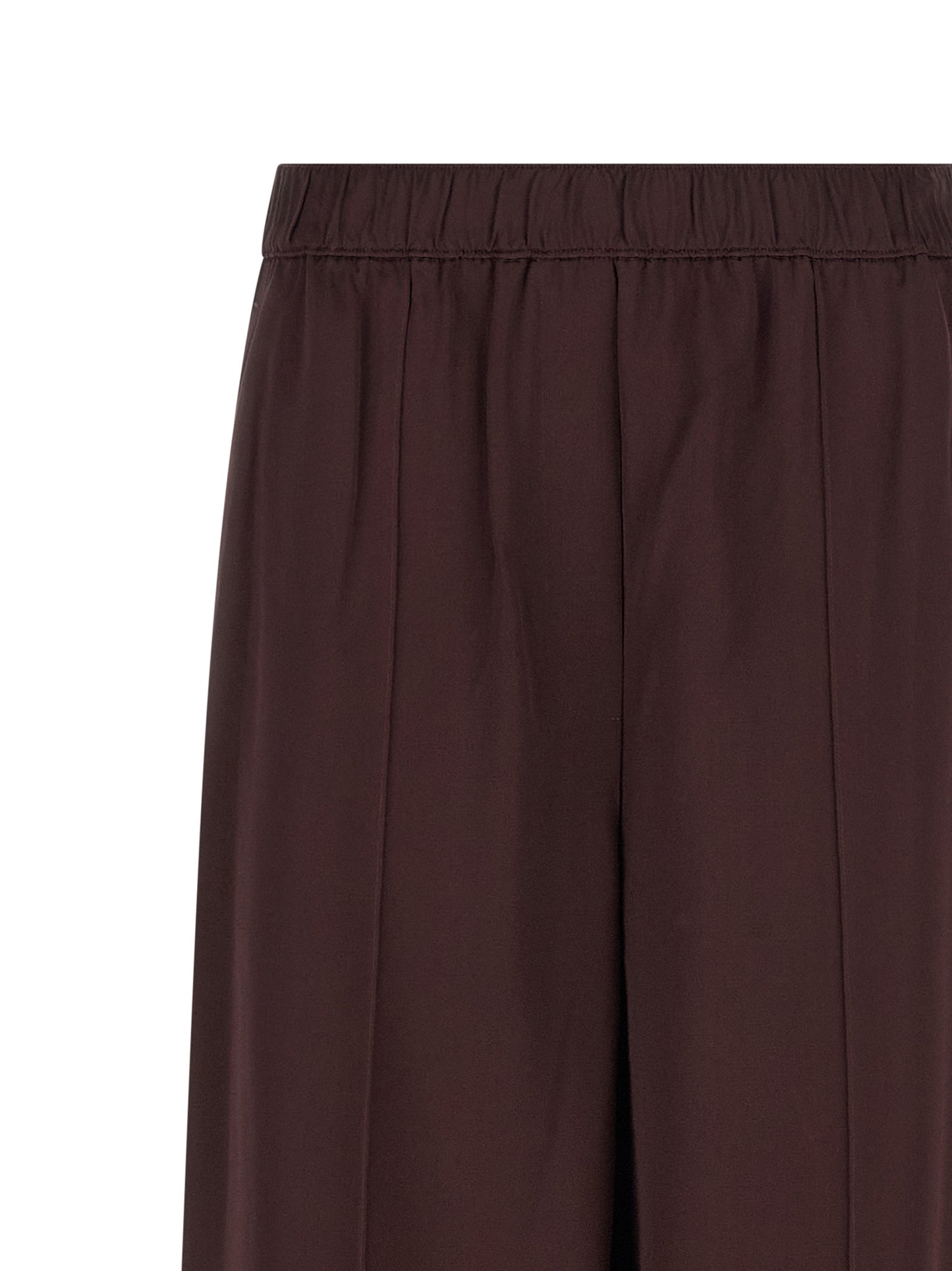 Pantalones informales de viscosa burdeos Tory Burch