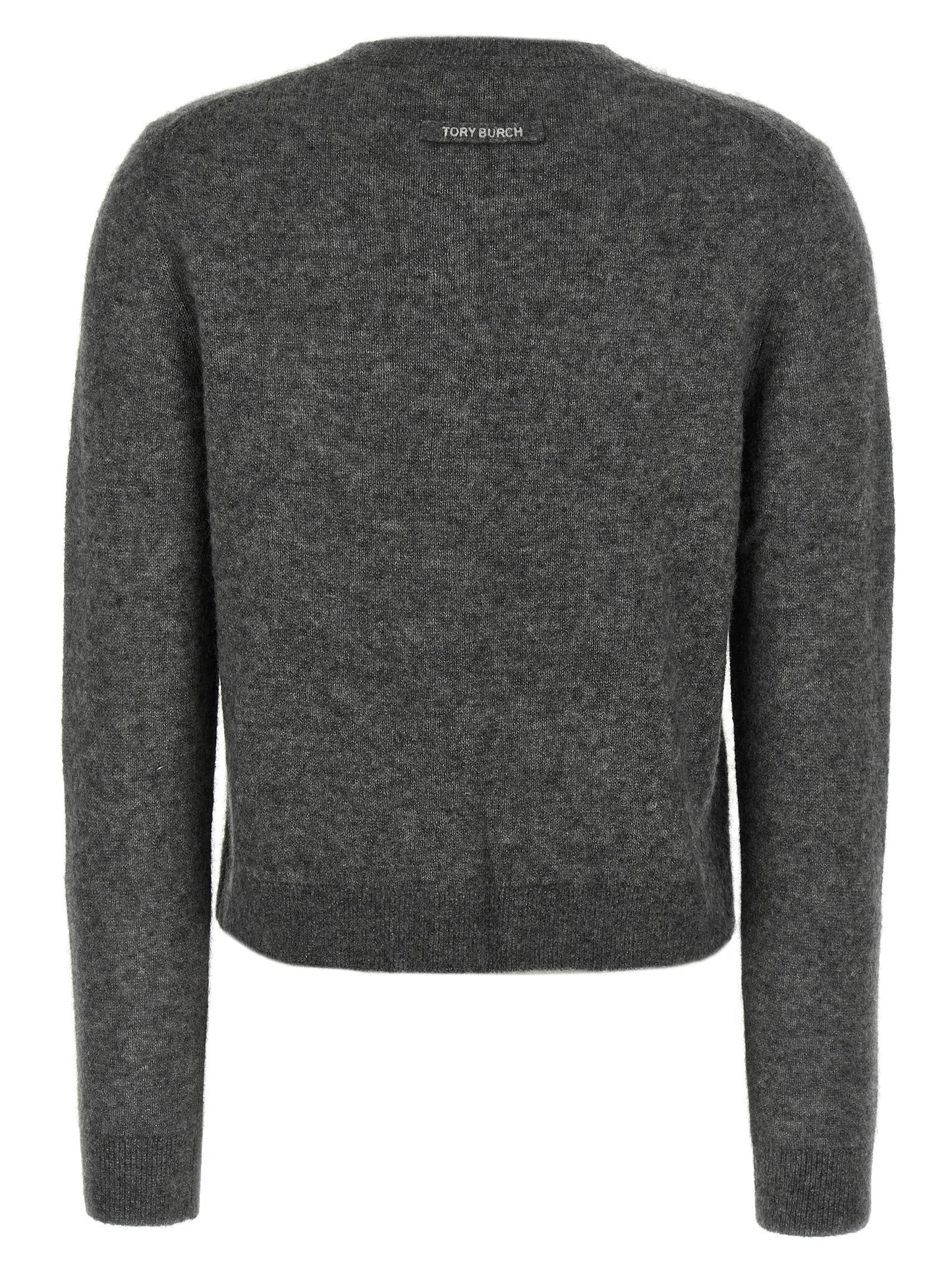 Cárdigan de cachemira gris Tory Burch