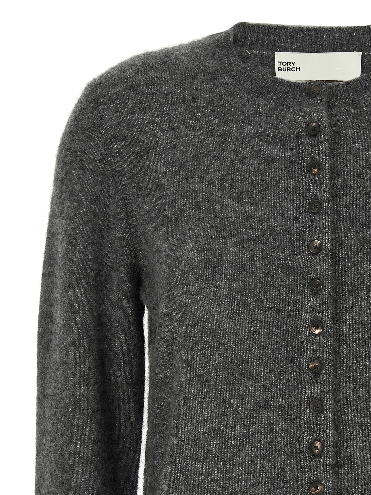 Cárdigan de cachemira gris Tory Burch