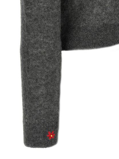 Cárdigan de cachemira gris Tory Burch