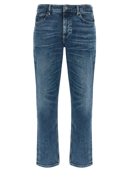 Jeans slim Hugo Boss en coton bleu