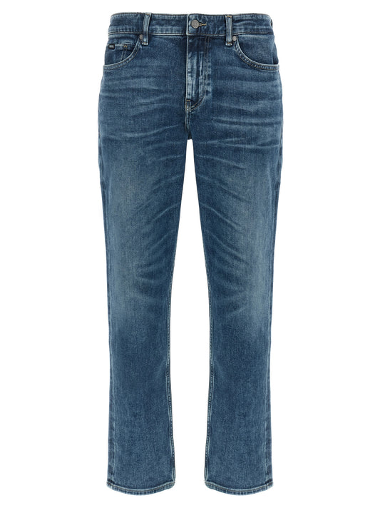 Jeans slim Hugo Boss en coton bleu