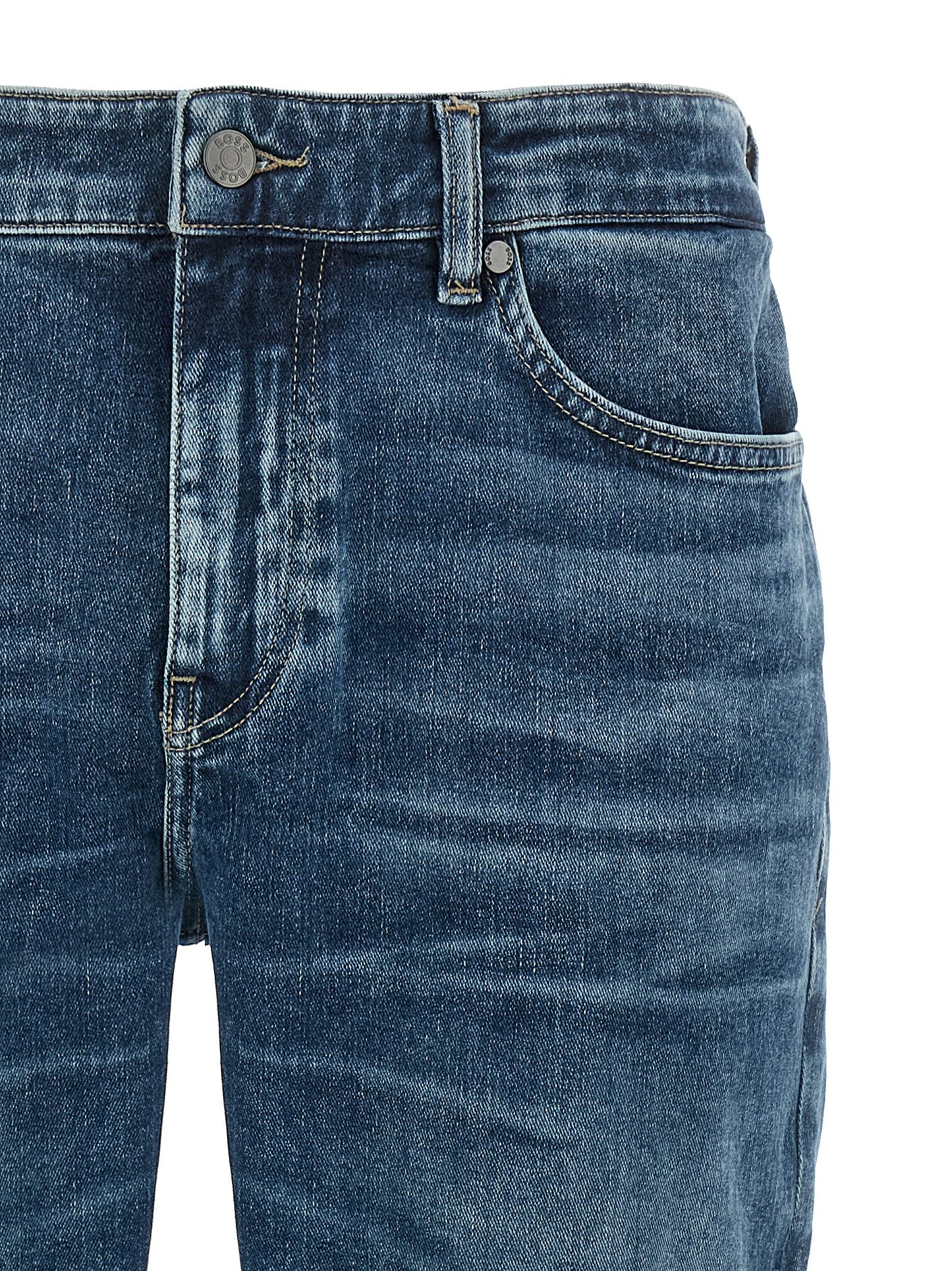 Jeans slim Hugo Boss en coton bleu
