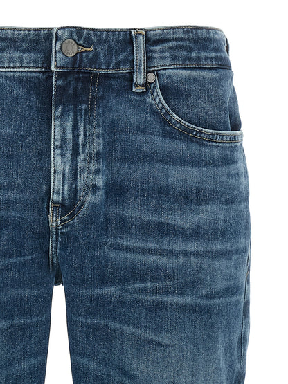 Jeans slim Hugo Boss en coton bleu