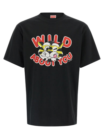 Camiseta Kenzo Negra de Algodón