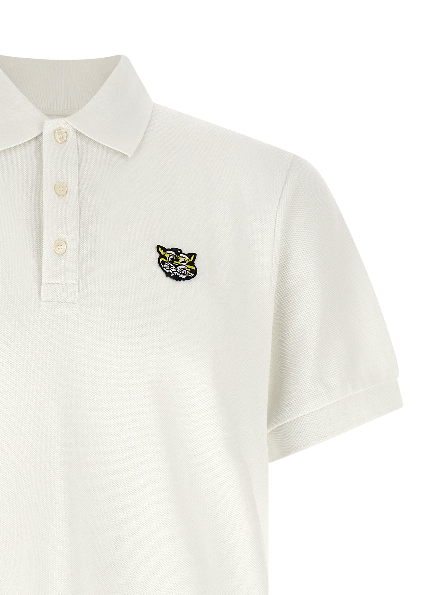 Polo de algodón blanco Kenzo