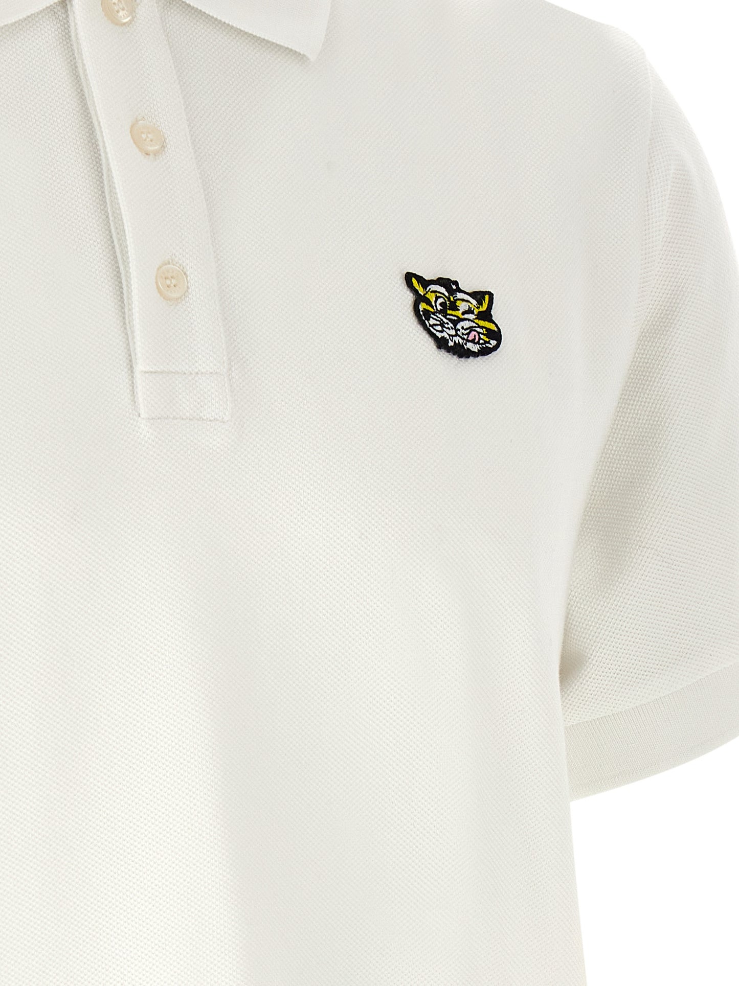 Polo de algodón blanco Kenzo