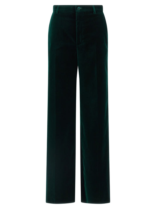 Pantalones casuales de algodón bicolor Gucci