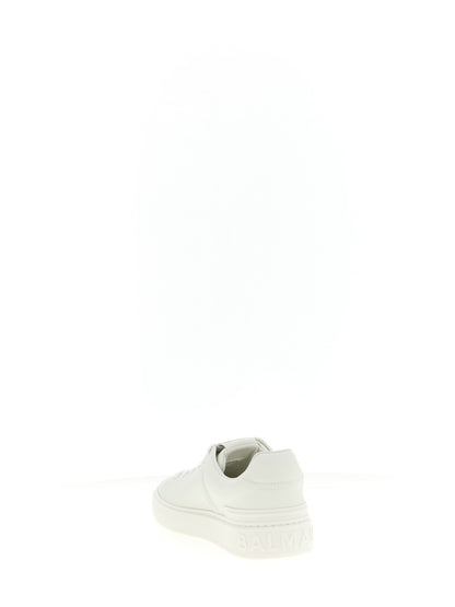 Zapatillas Balmain de piel de becerro blancas