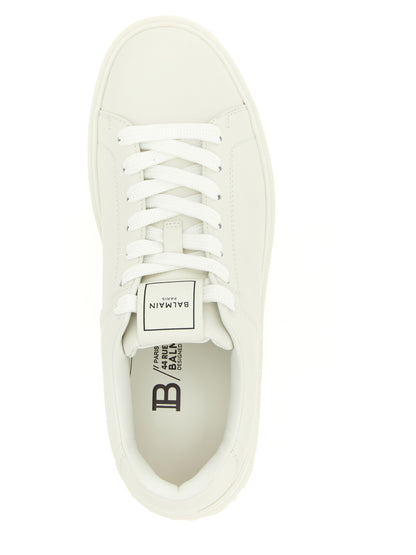 Zapatillas Balmain de piel de becerro blancas