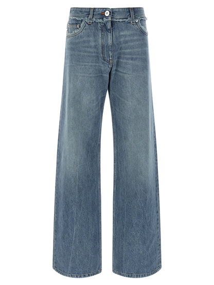 Vaqueros Boyfriend Versace de Algodón Azul