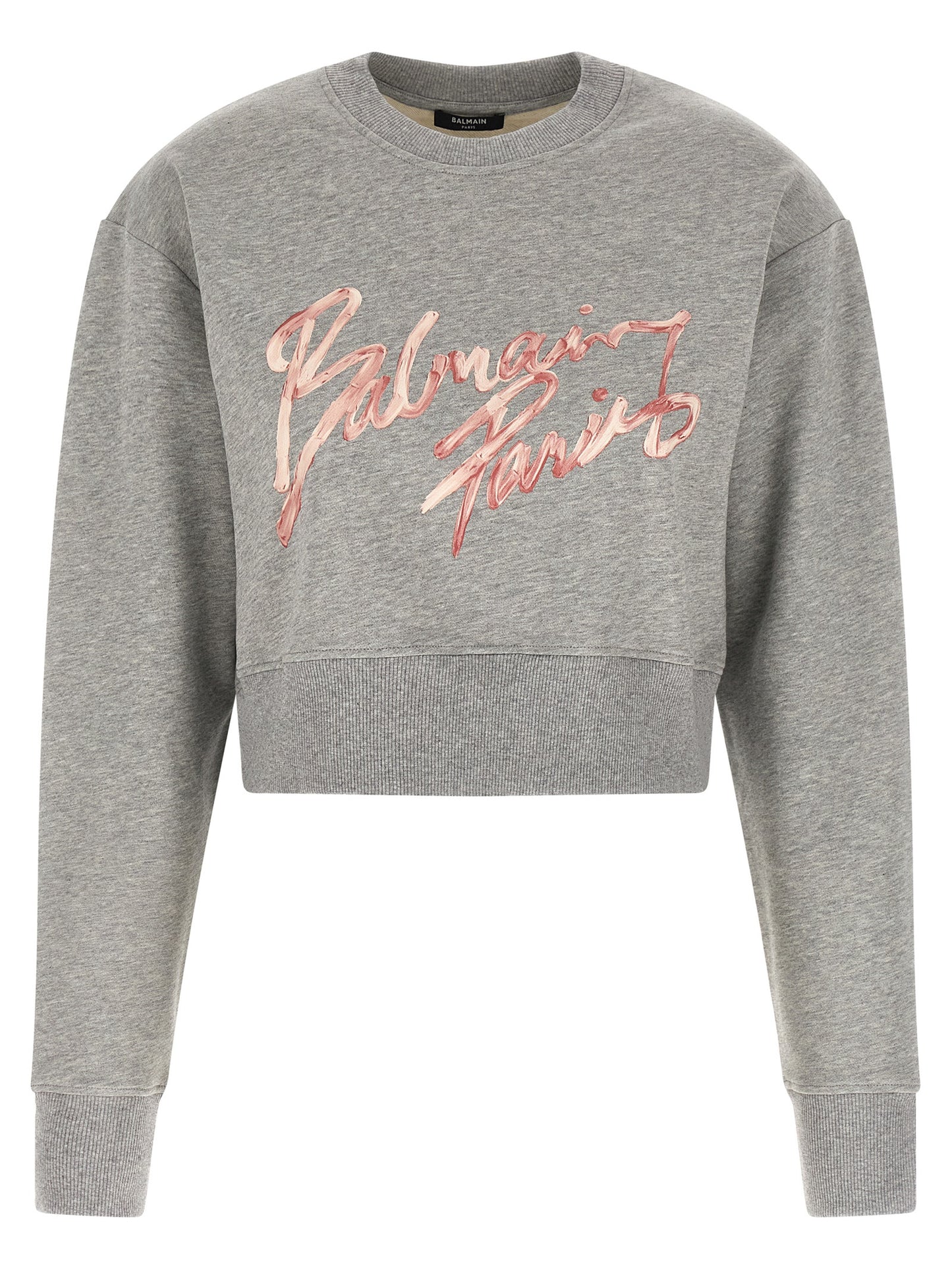 Sudadera Balmain de algodón gris