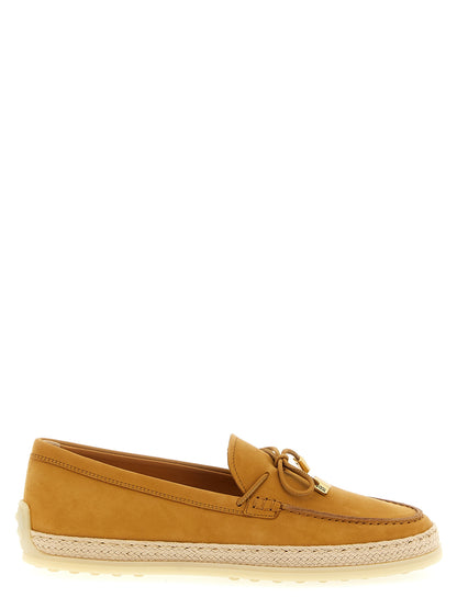 Mocasines De Piel De VacunoBeige Tod's Gomma Rafia 92K