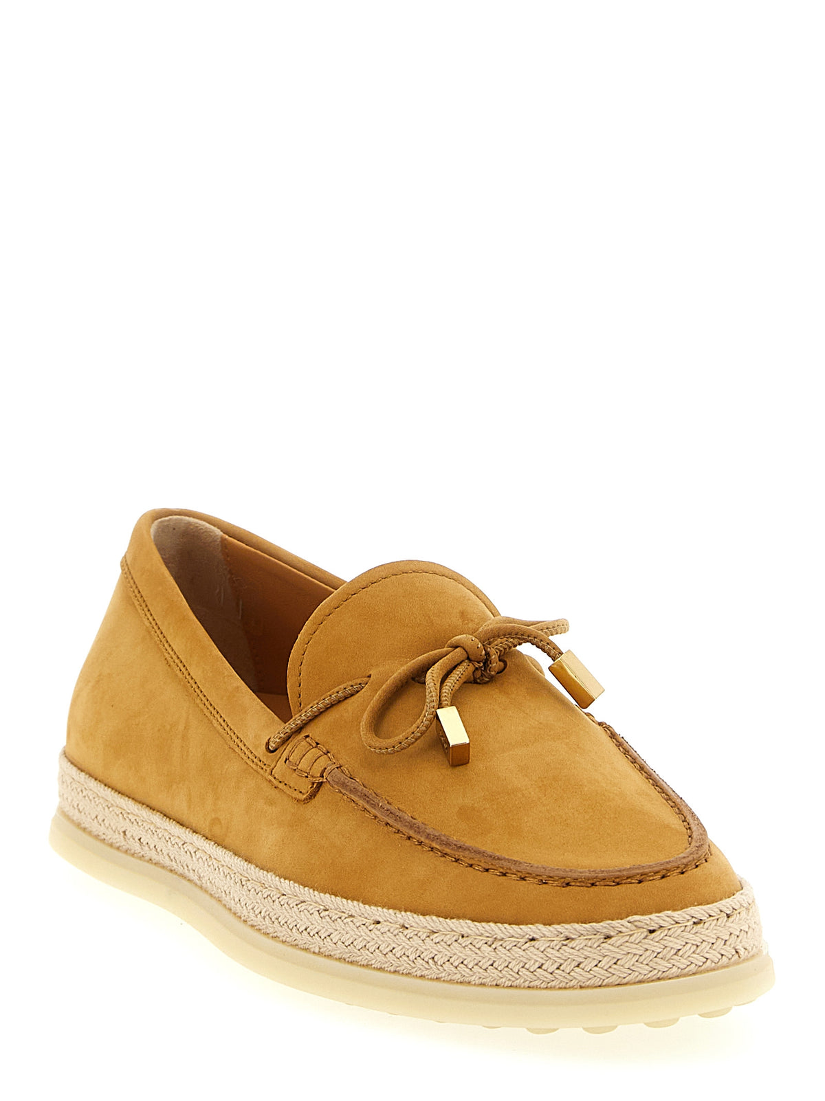 Mocasines De Piel De VacunoBeige Tod's Gomma Rafia 92K