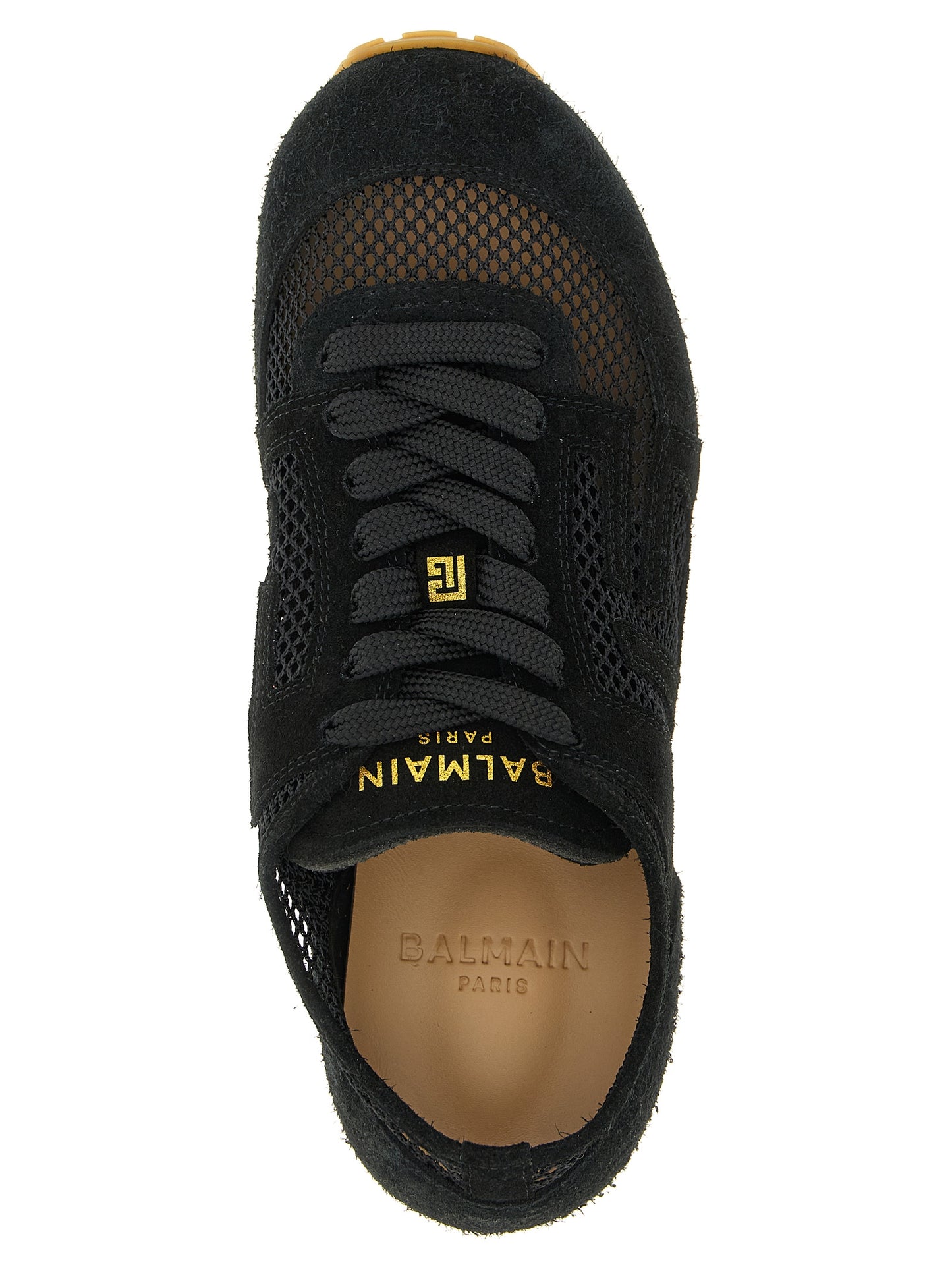 Zapatillas deportivas Balmain negras de piel de becerro