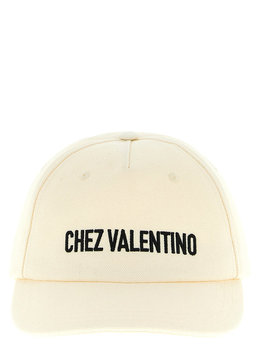 Gorra Valentino Garavani de algodón beige (Gorra de béisbol)