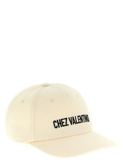 Gorra Valentino Garavani de algodón beige (Gorra de béisbol)