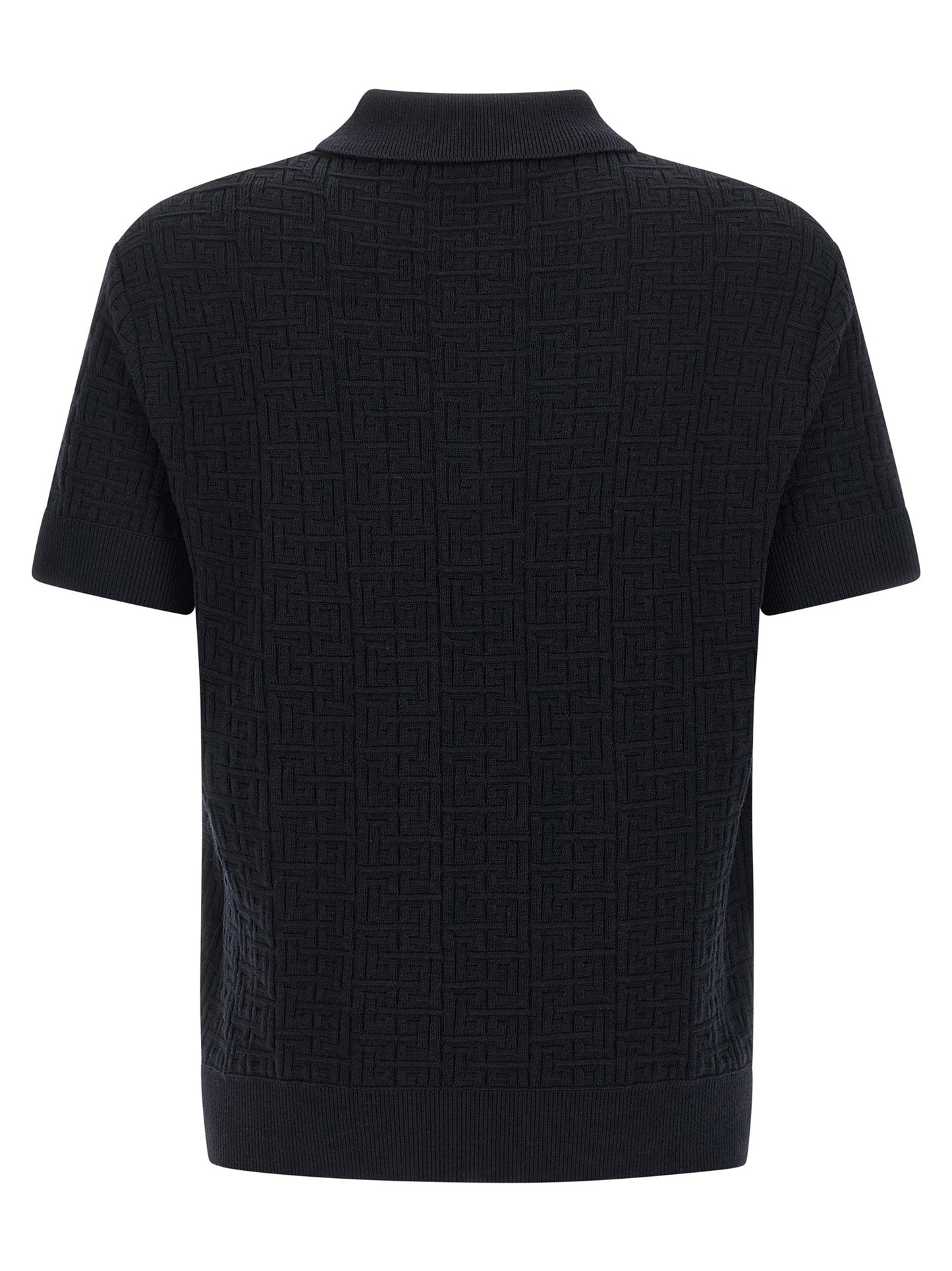 Polo Balmain de lana azul