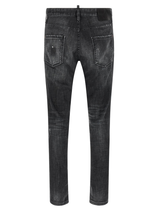 Dsquared² Jeans de algodón negro