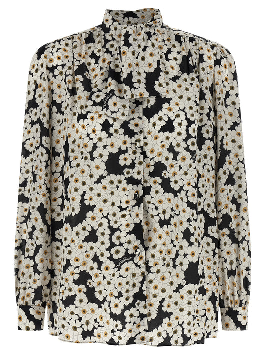 Blusa bicolor de seda Valentino Garavani