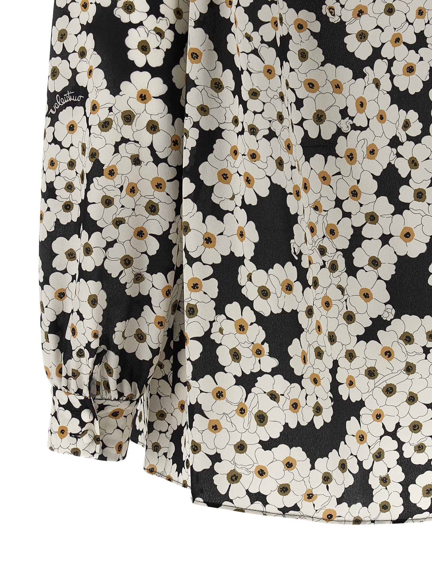 Blusa bicolor de seda Valentino Garavani