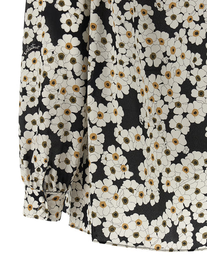Blusa bicolor de seda Valentino Garavani